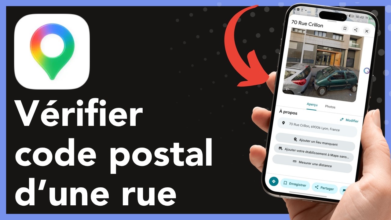 Comment trouver le code postal d’une rue sur Google Maps