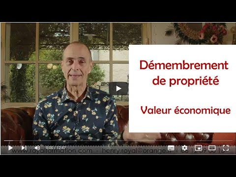 Démembrement de propriété : calcul de la valeur économique de l'usufruit et de la nue-propriété