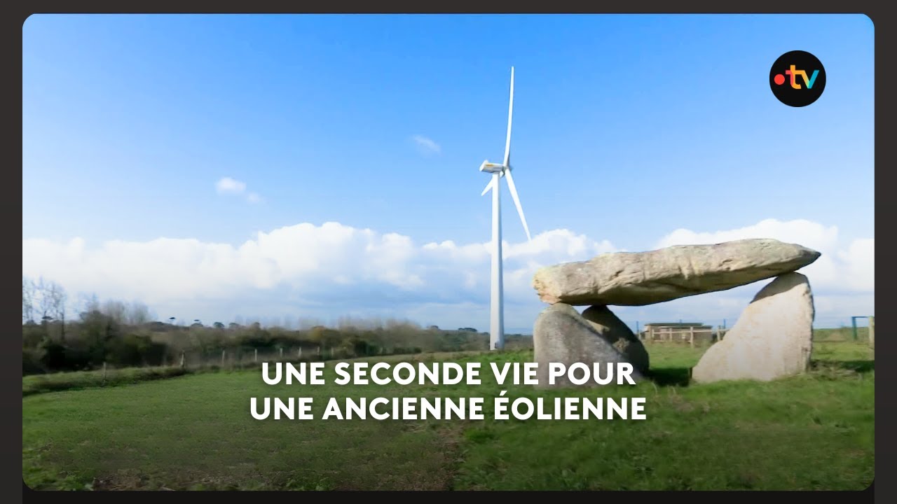 Une ancienne éolienne a été réhabilitée pour être remise en service à Beuzec-Cap-Sizun