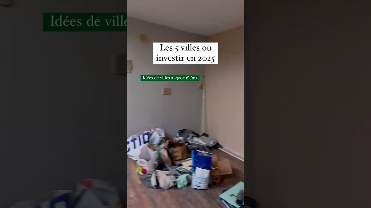 Top 5 des villes où investir en immobilier en 2025 (≈ 3 500 €/m²)