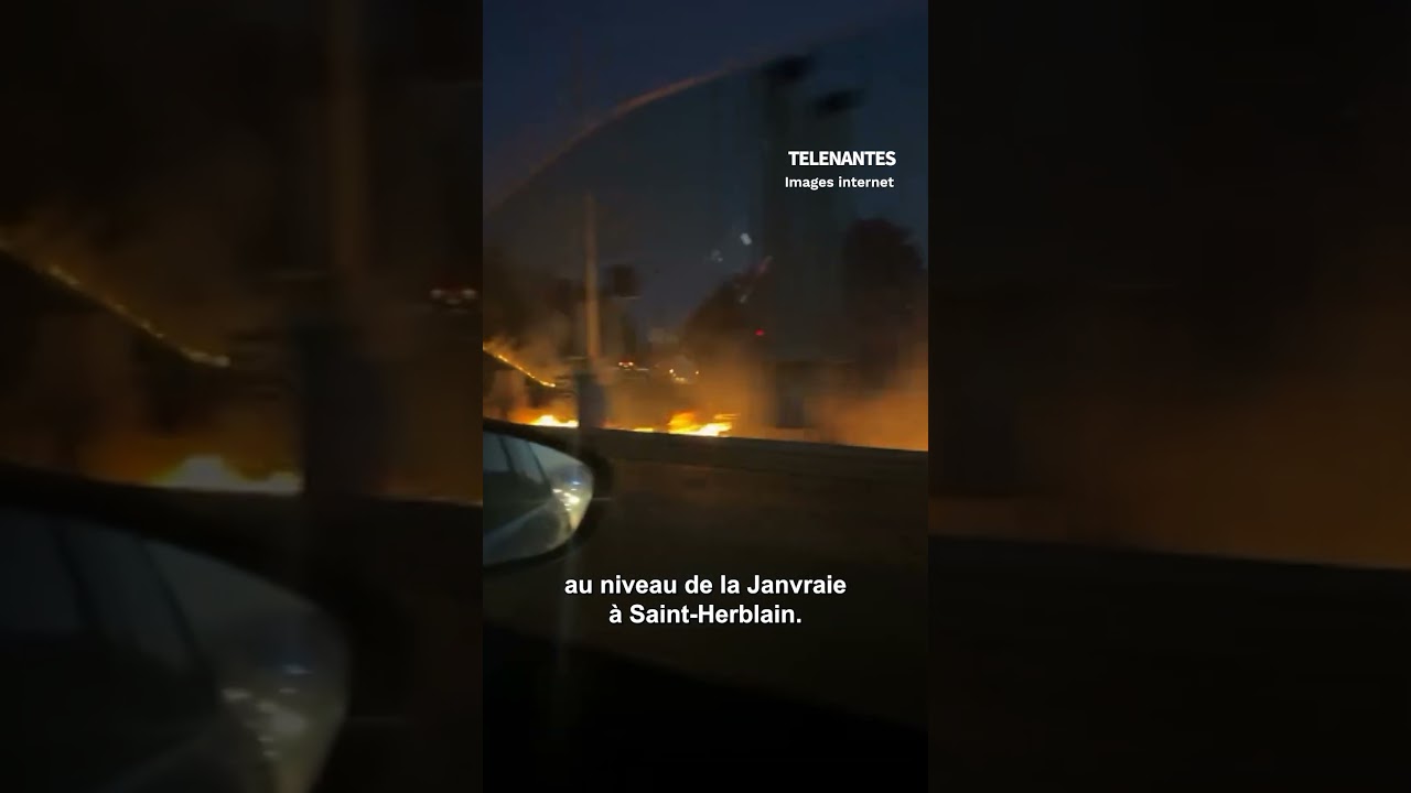 INCENDIE : UN HECTARE PART EN FUMÉE AUX ABORDS DU PÉRIPHÉRIQUE NANTAIS
