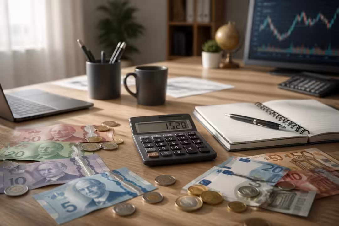consultez le taux de change du jour entre le dollar canadien et l'euro pour effectuer vos conversions ou suivre l'évolution des devises en temps réel.